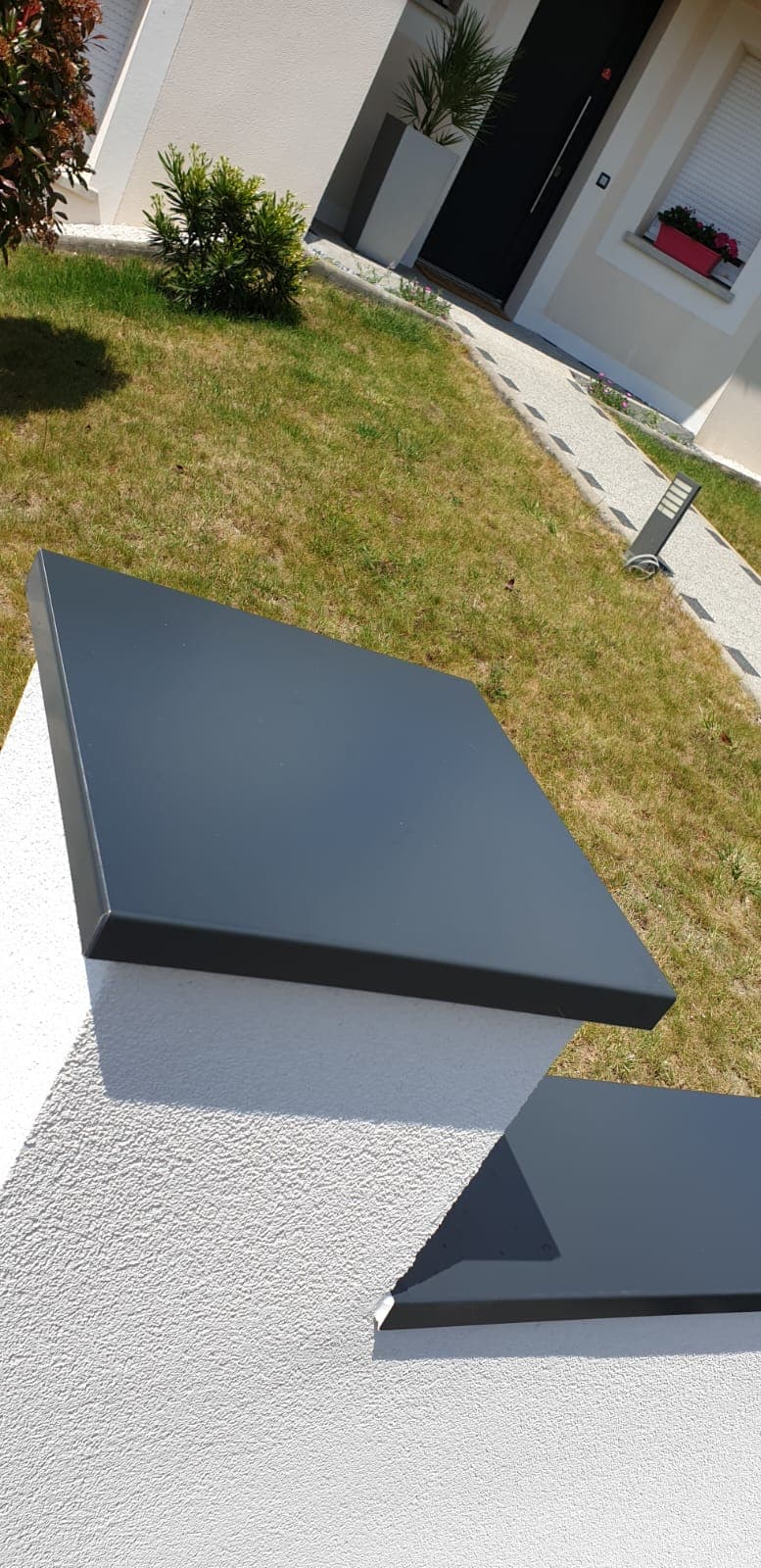Couvertine alu sur mesure réalisé par Profiler Métallerie en Moselle